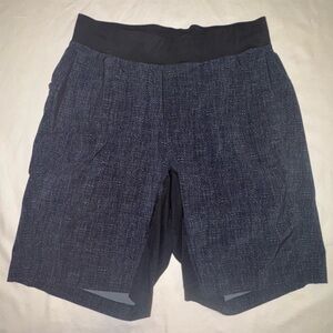 Lululemon Men's Navy Blue Athletic Shorts, 8” Inseam